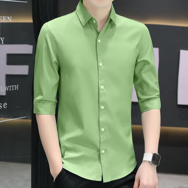 Slim-fit Half-sleeve Shirt