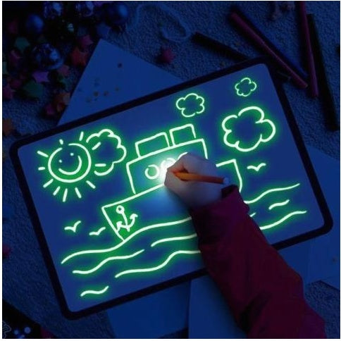 Educational Toy Drawing Pad 3D Magic Light Effects