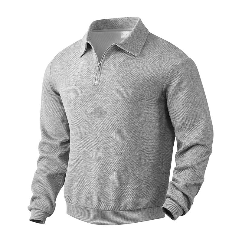 Lapel Zipper Men's Loose-fitting Sweatshirts