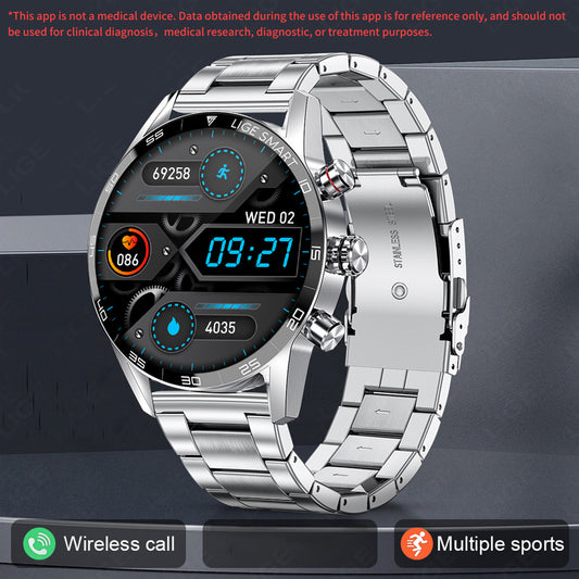 Smart Blood Pressure Heart Rate Bluetooth Watch