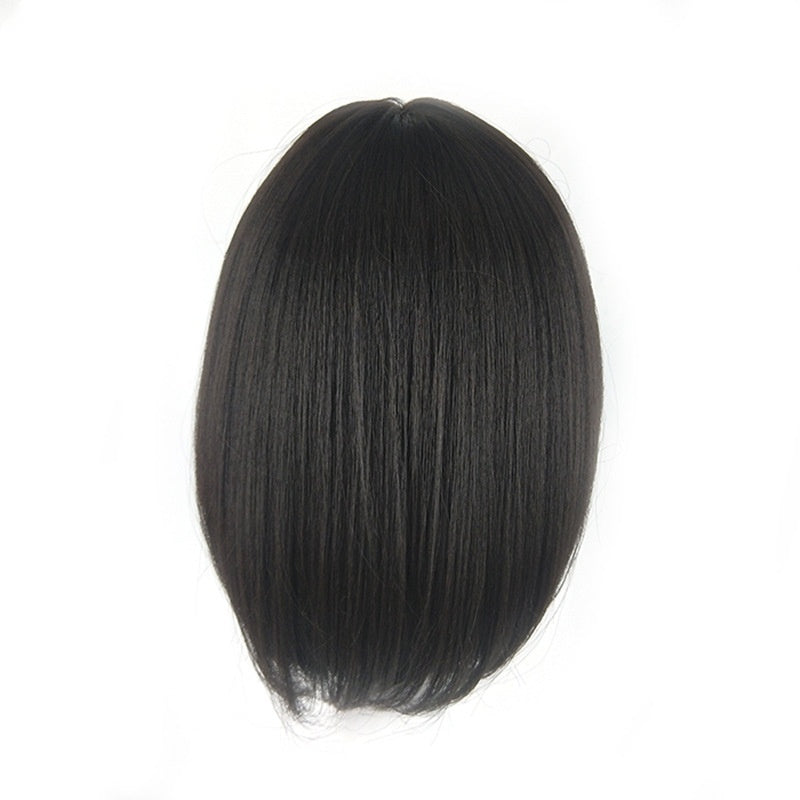 Wig Women Short Human Hair Wigs Brazilian Black