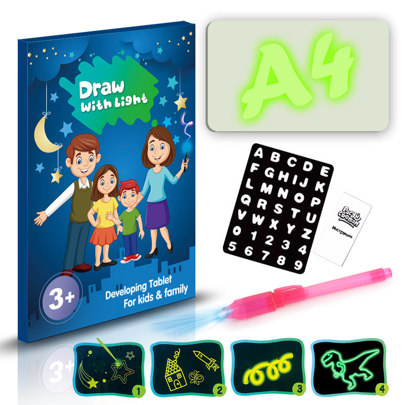 Educational Toy Drawing Pad 3D Magic Light Effects