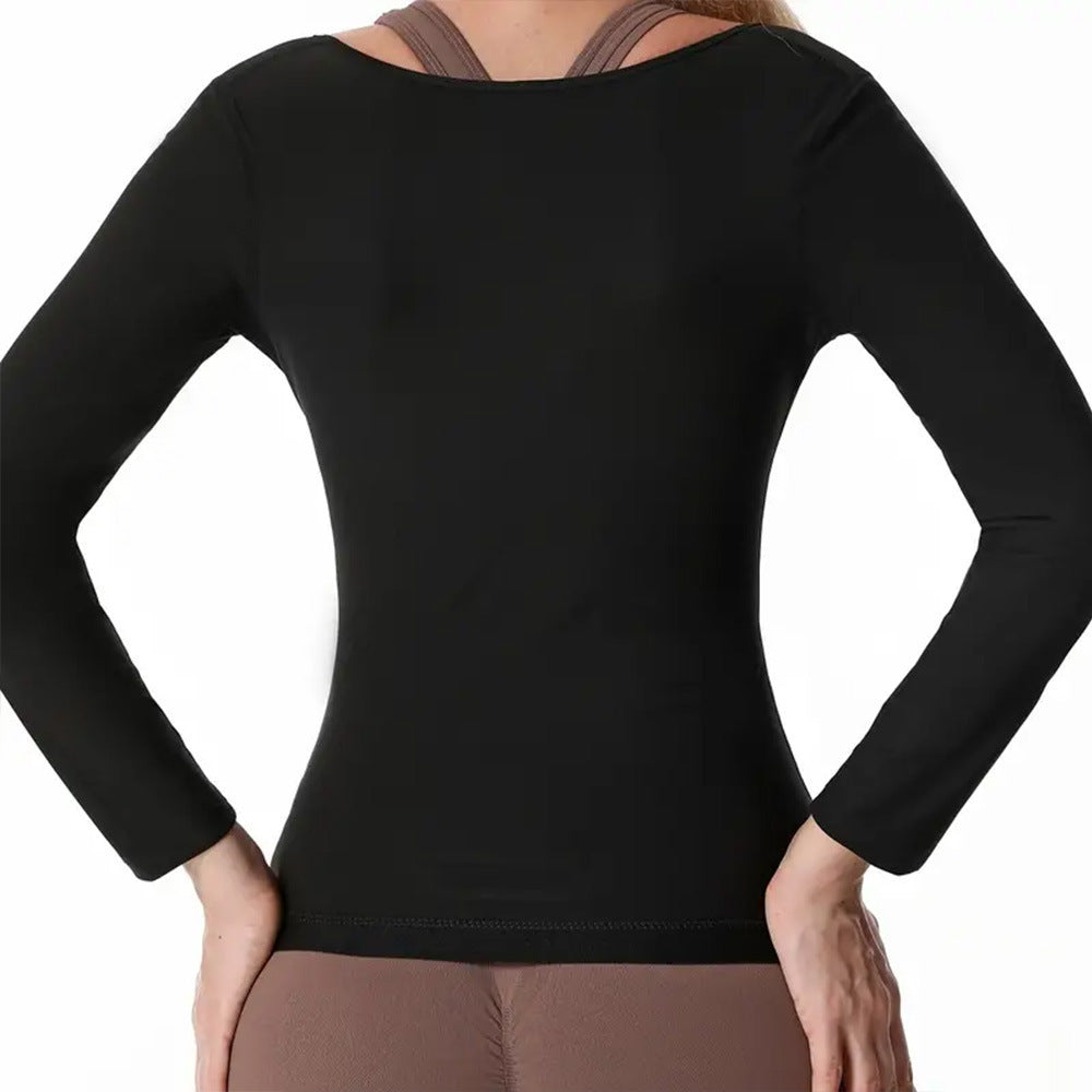 Waist Girdling Belly Contraction Tight Sportswear Women's Tops