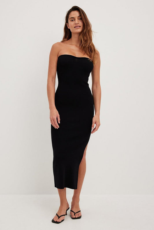 Sexy Graceful Tube Top Long Dress Off-shoulder