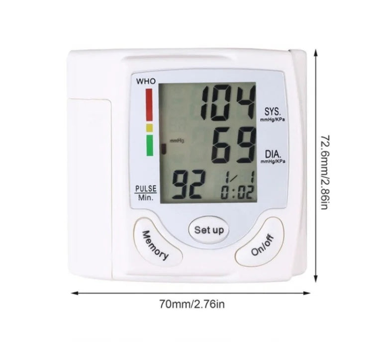 Wrist Blood Pressure Monitor, Fully Automatic