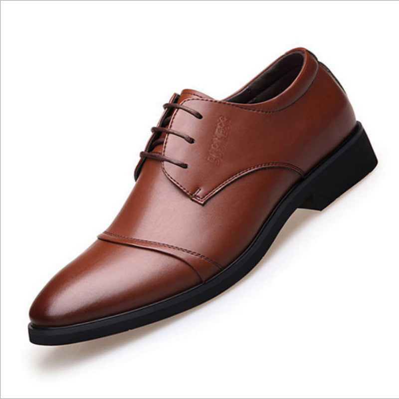 Formal Wear Leather Shoes Breathable Lace Up