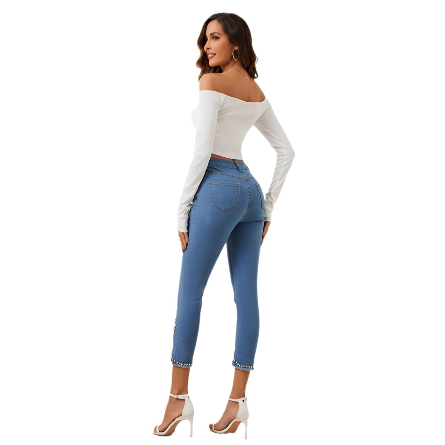 New High Waist Slimming Stretch Jeans