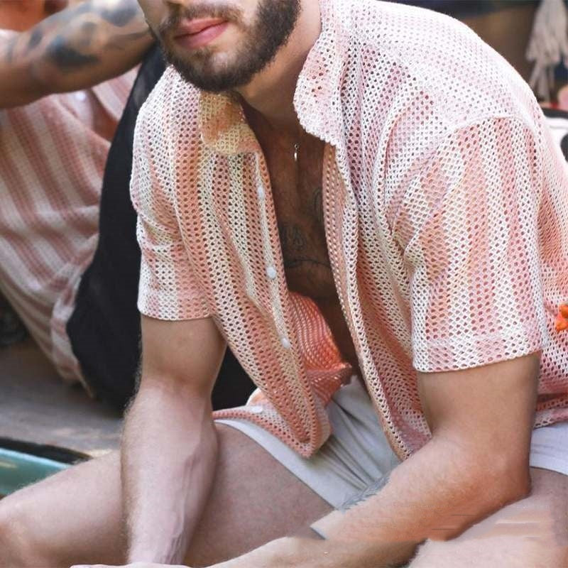 Waffle Cool Men's Shirt Hole