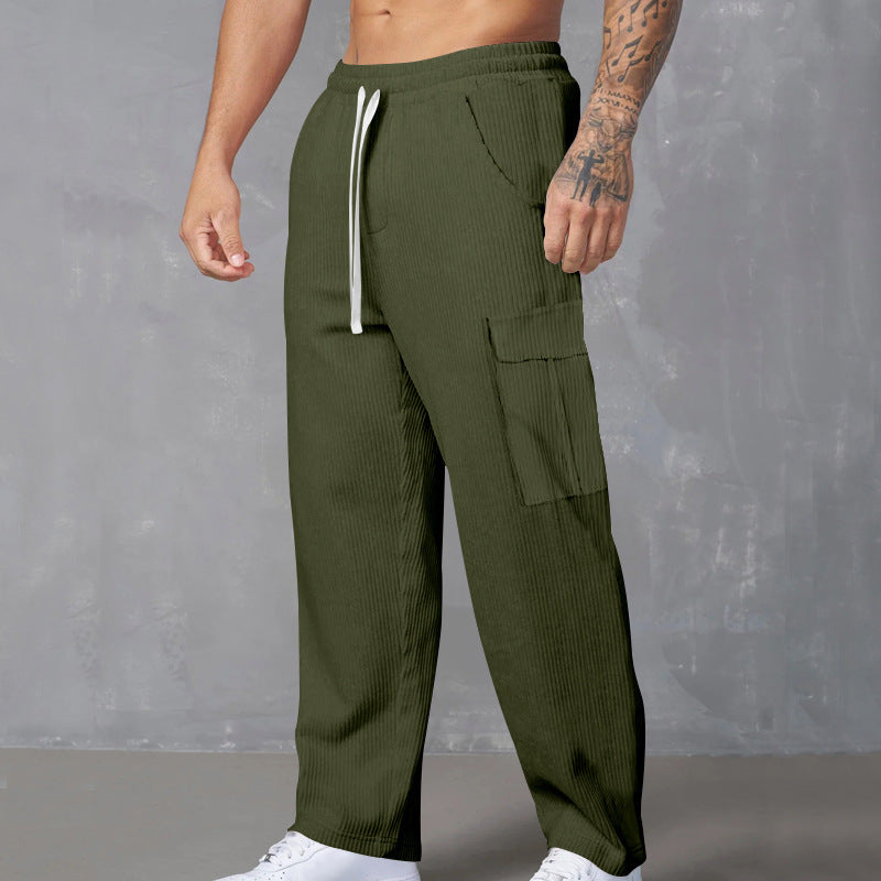 Men's Versatile Loose-fitting Wide-leg Trousers