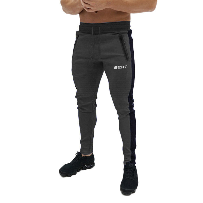 Men's Sports and leisure light board slim fitness pants