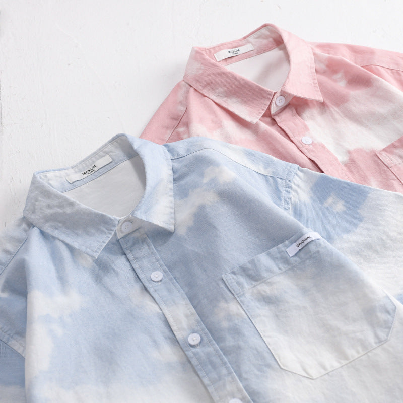 Menswear Trendy All-match Short-sleeved Shirt