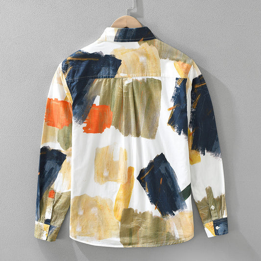 Fashionable All-matching Artistic Loose Shirt