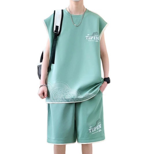 Men's T-Shirt Suit Boys Trend