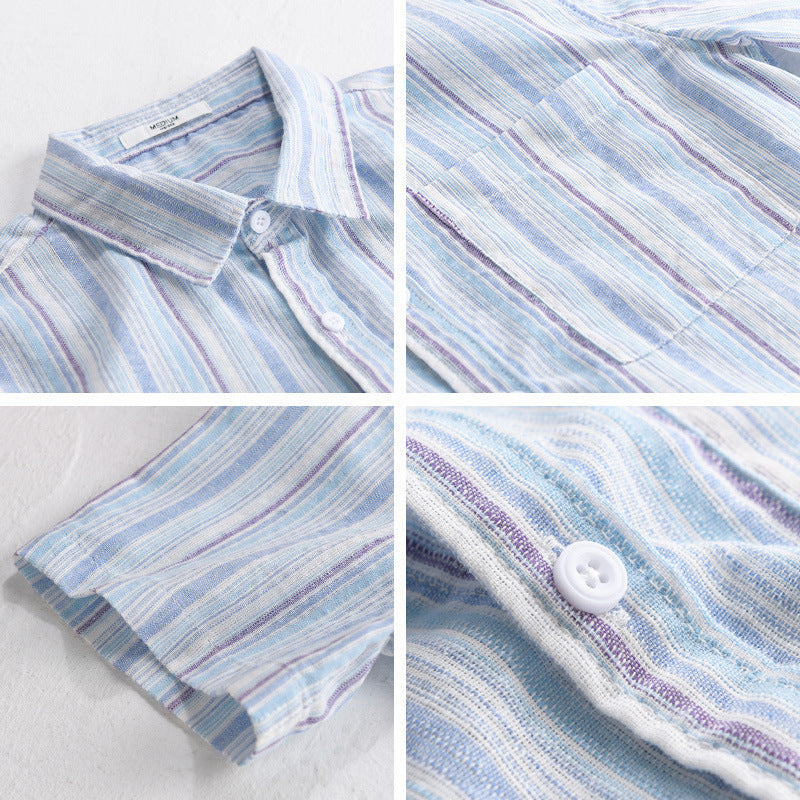 Striped Minimalist Short Sleeve Shirt
