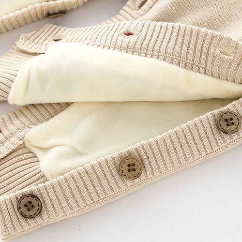 Newborn Baby Clothes Crawling Thickening Out