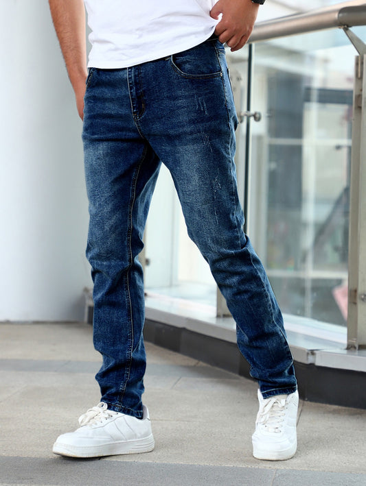 Slim Fit Stretch Men's Youth Blue Jeans