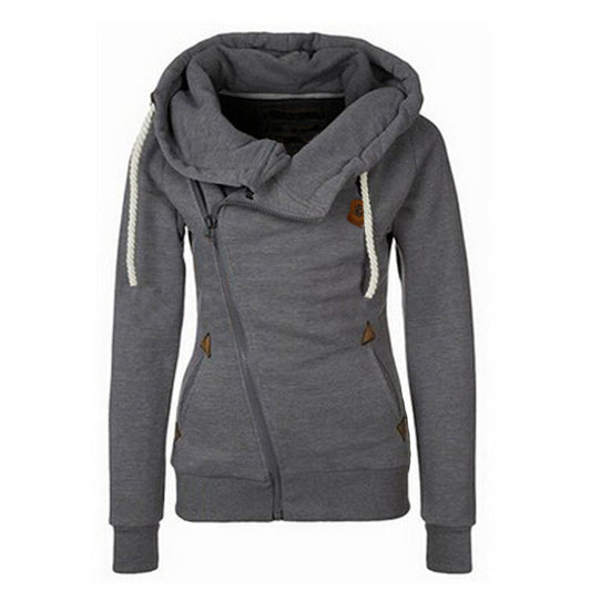 Ladie'sCardigan Side Zipper Hoodie