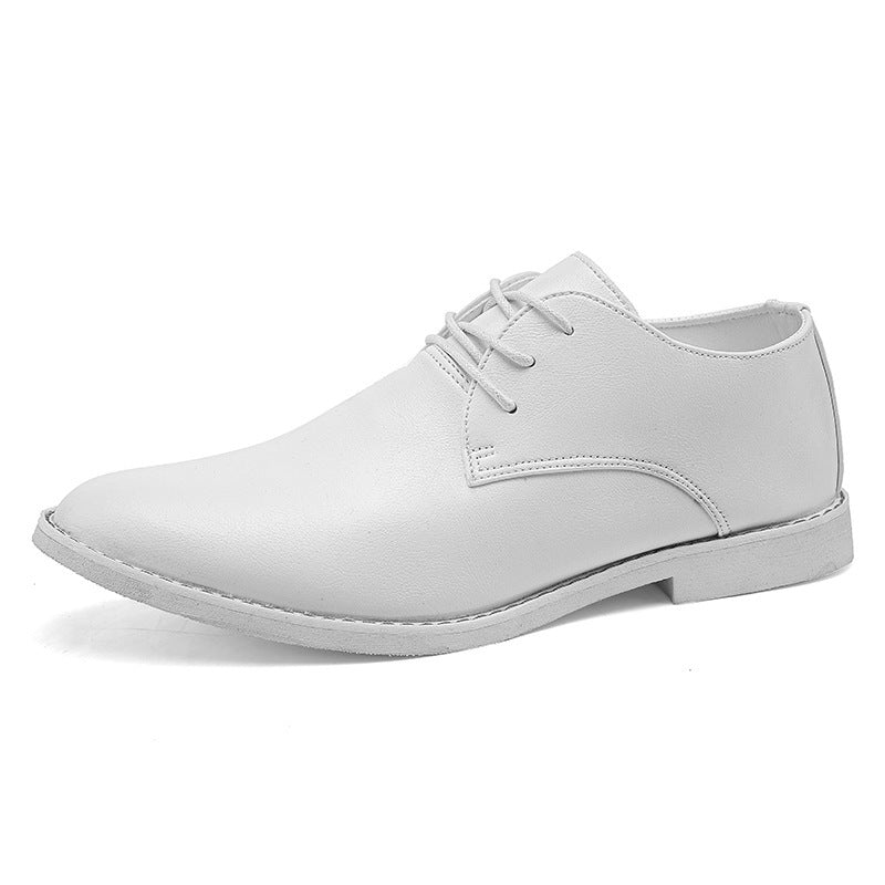 Casual Leather Men's Lace-up Wedding Shoes