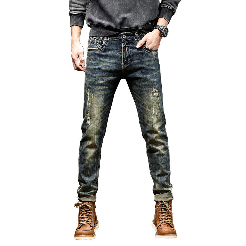 Men's High-end Nostalgic Stretch Jeans