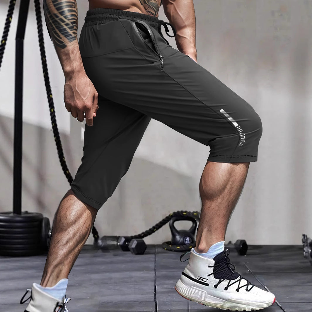 Men's Sports Cropped Quick-drying Pants