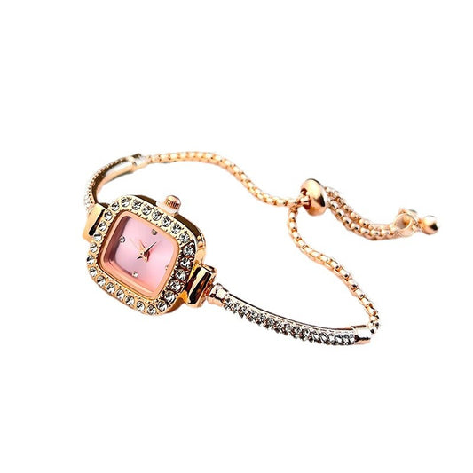 Fashion Diamond Bracelet Small Square Watch