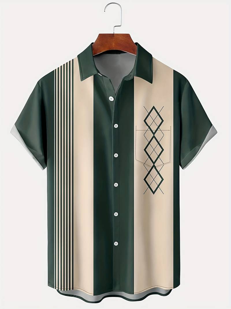 Color Loose Short-sleeved Shirt Lapel