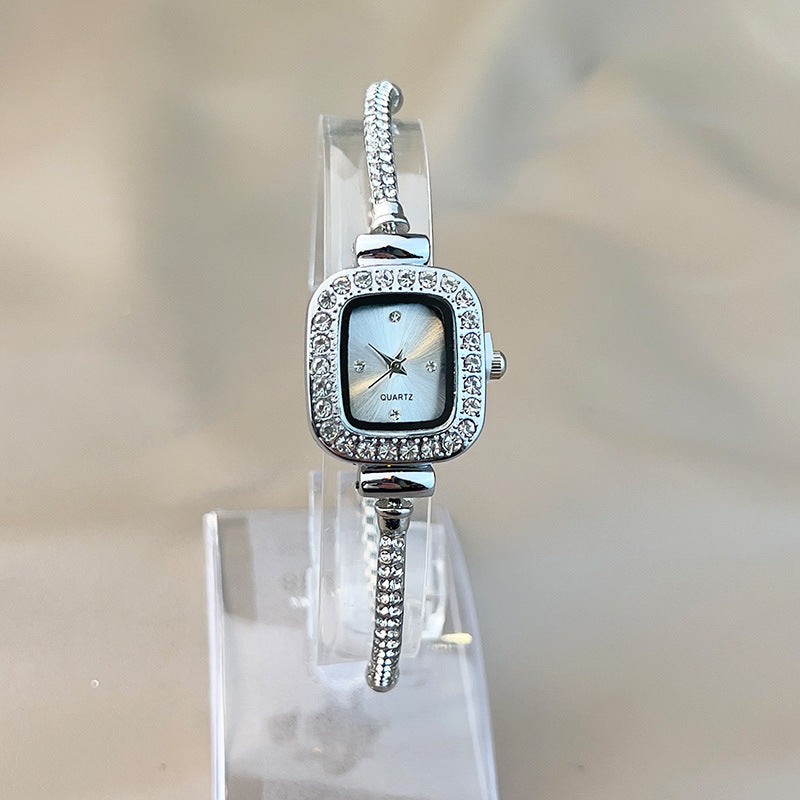 Fashion Diamond Bracelet Small Square Watch