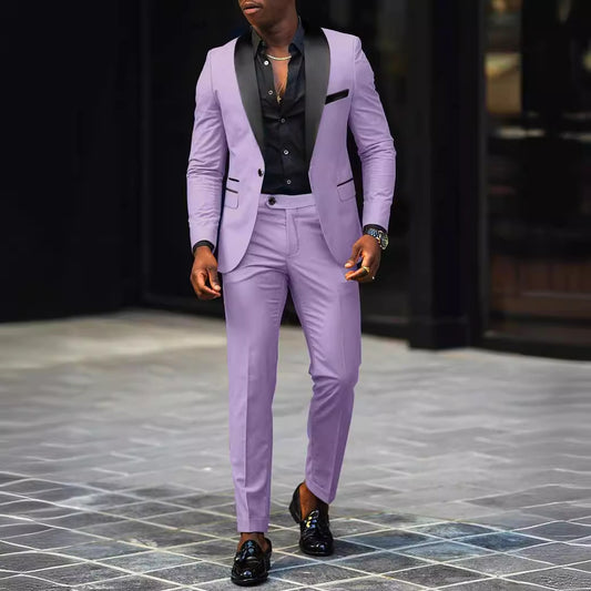 Men's Business Suit Coat Trouser Suit