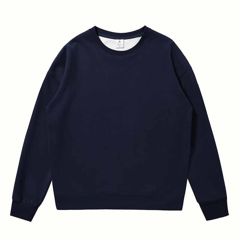 Non-gender Earth Color Round Neck Sweatshirts