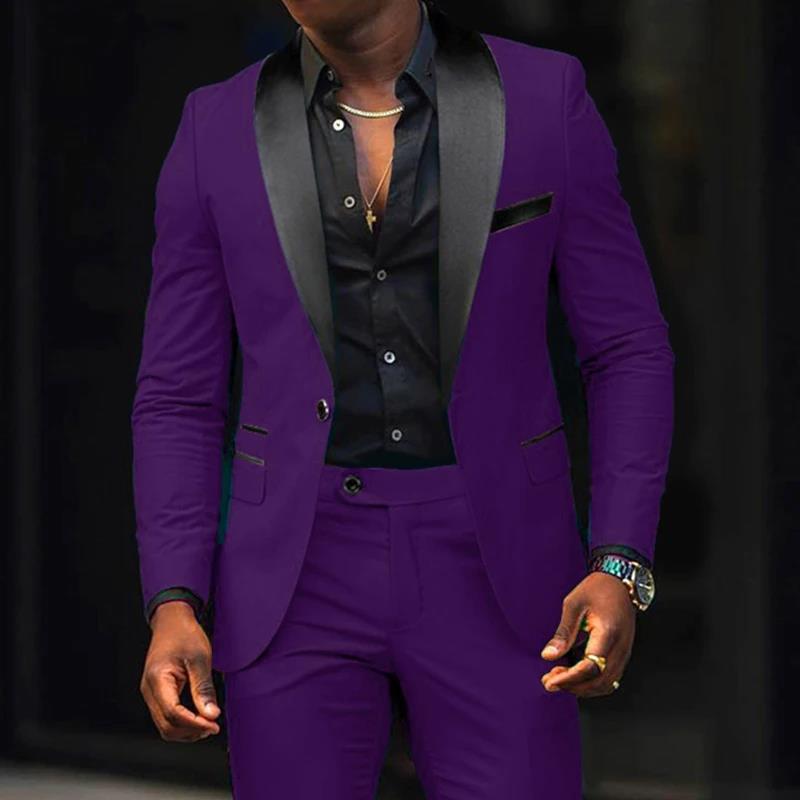 Men's Business Suit Coat Trouser Suit