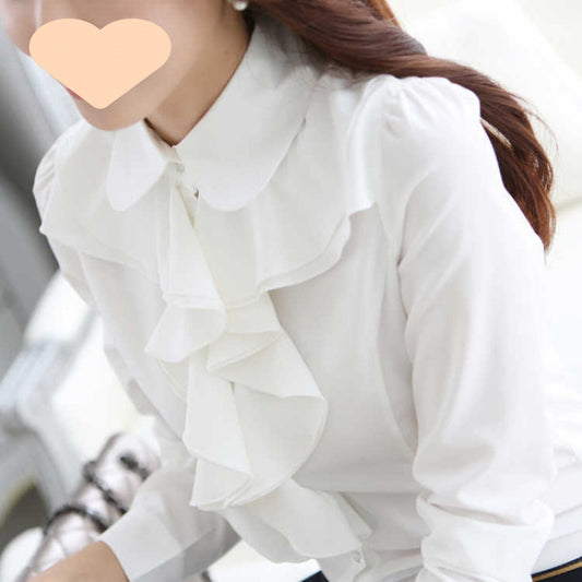 Women's Stand Collar Long Sleeve Shirt
