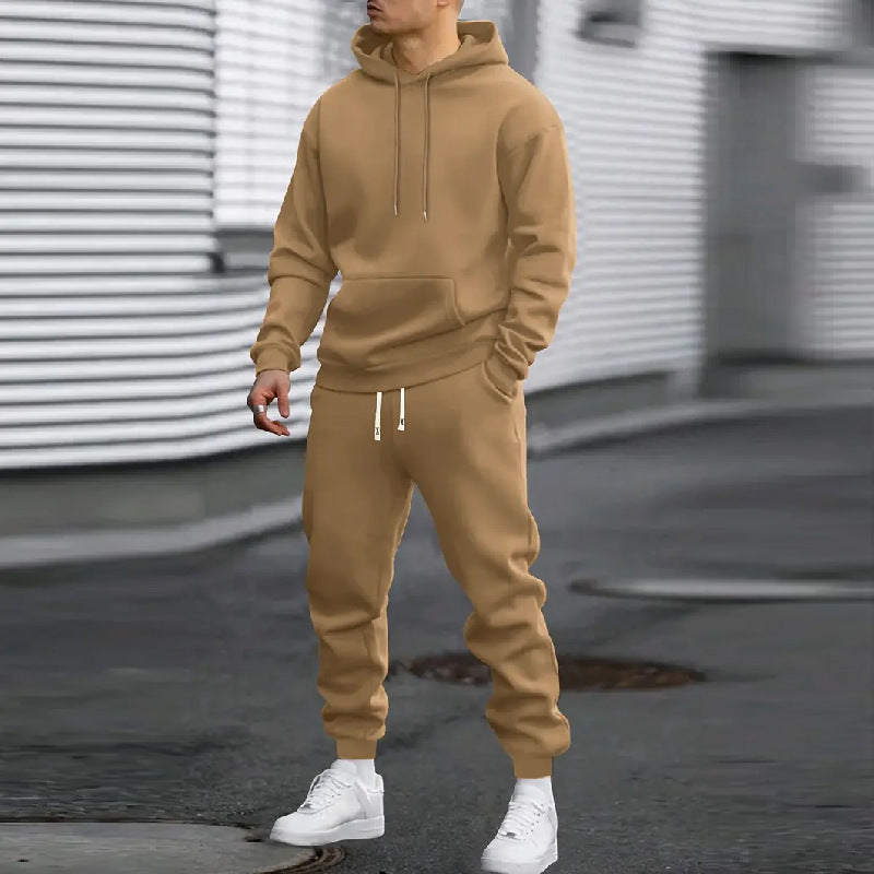 Men's Sports Hoodie With Gridles Pants