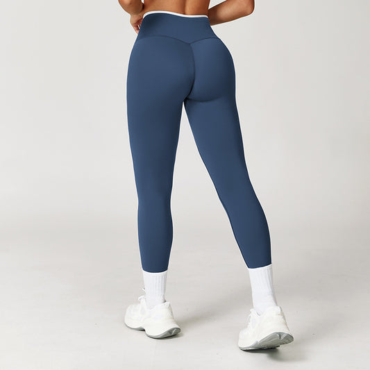 Skinny Fitness Pants Cross High Waist