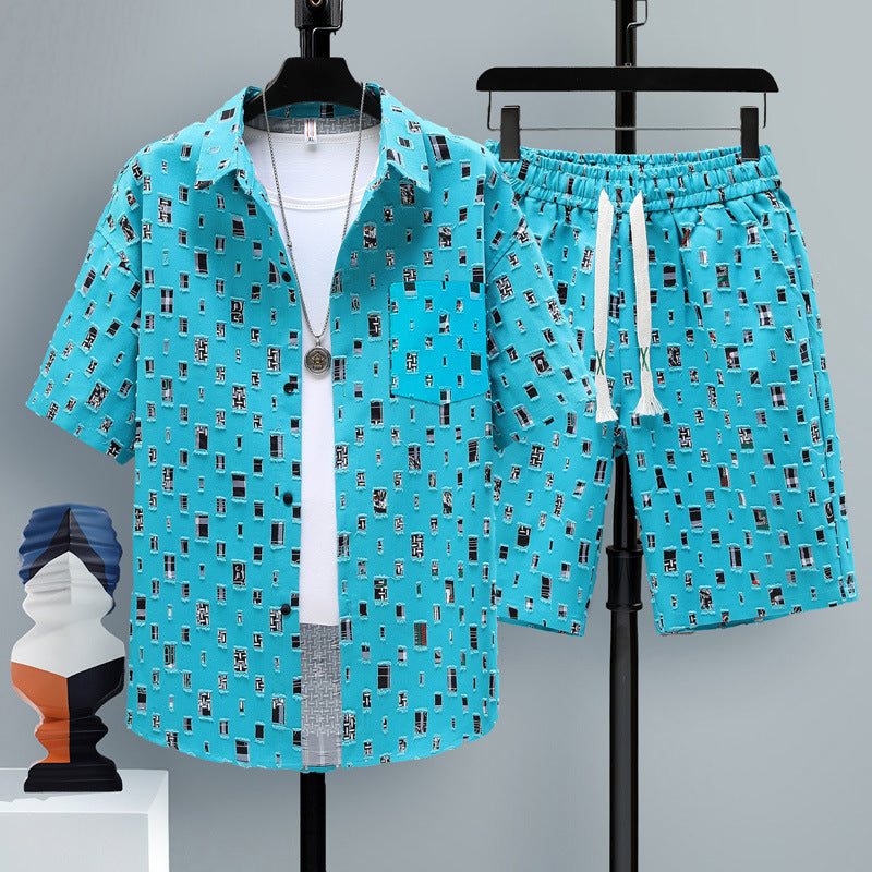Men's Cool Shorts Two-piece Set