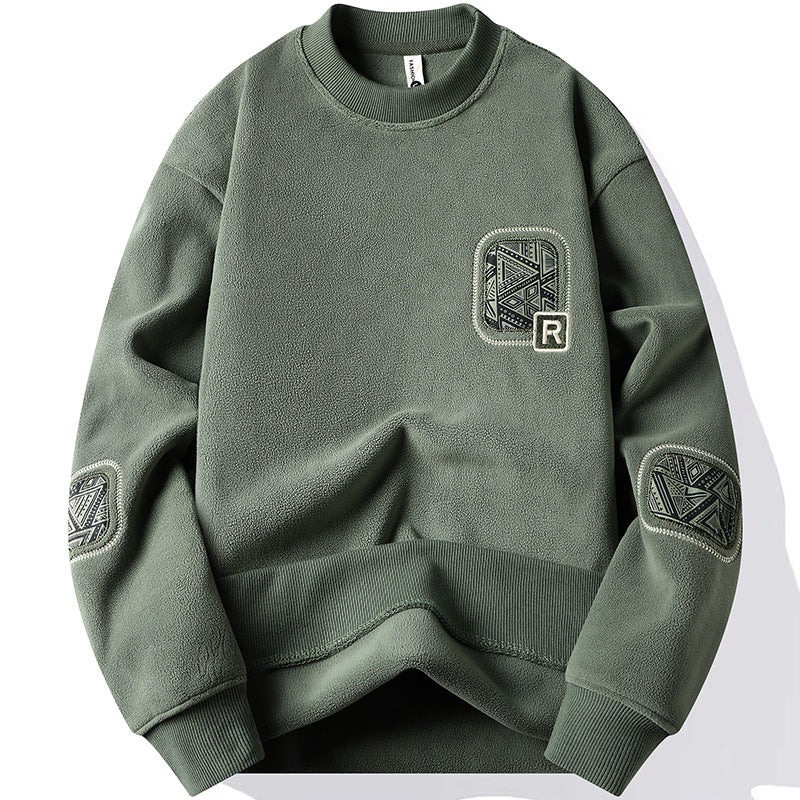 Double-sided Polar Fleece Sweater Men