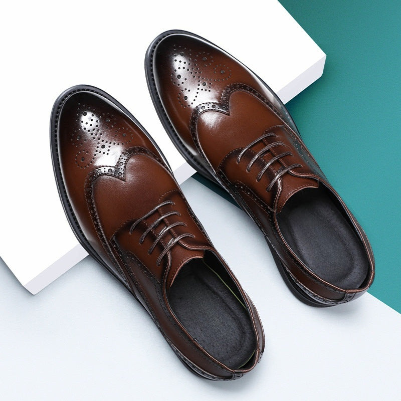 Brogue Leather Shoes Men