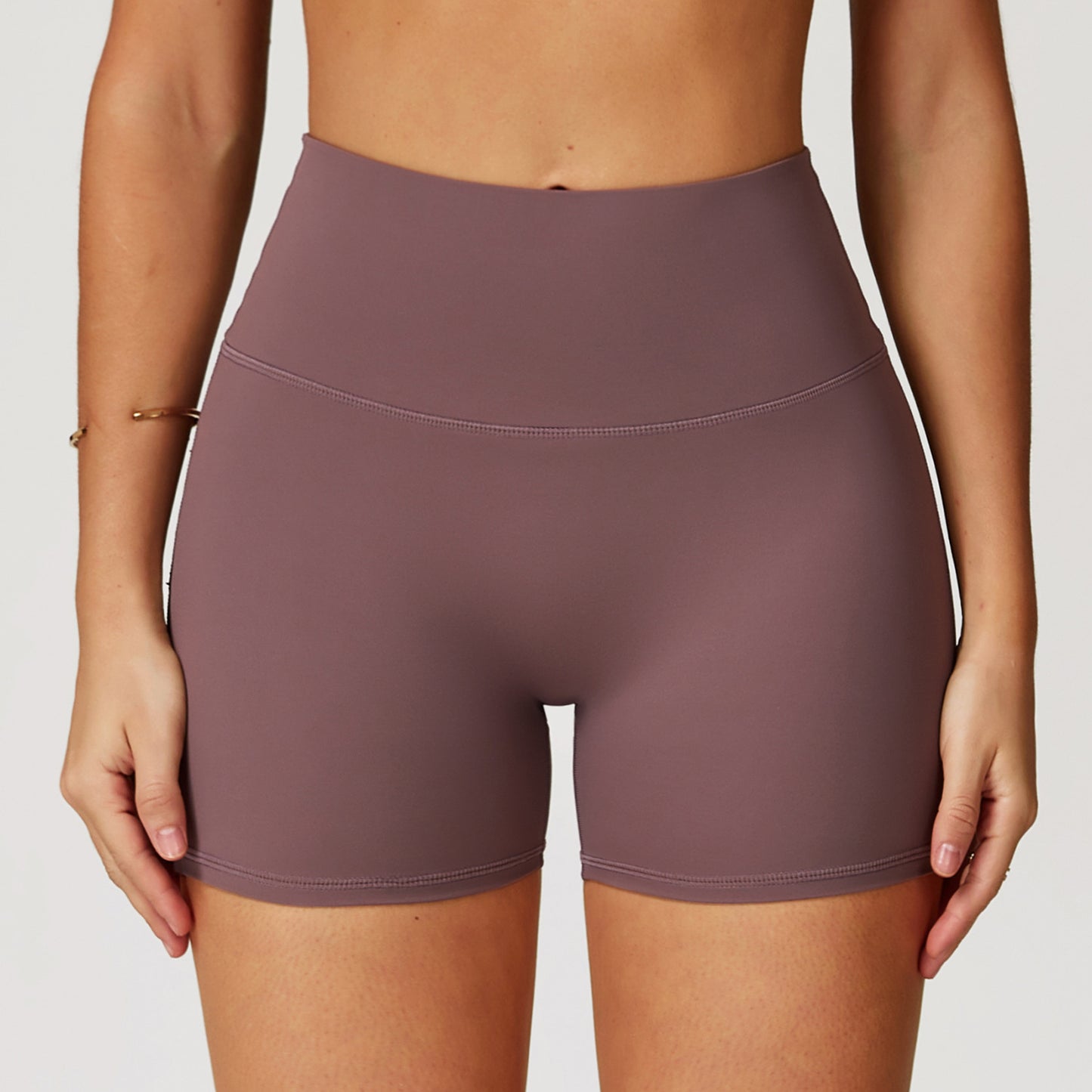 Nude Feel Yoga Shorts For Women High-waist Quick-drying Tight