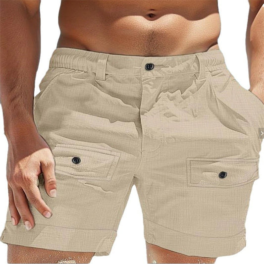 Elastic Waist Breathable Shorts