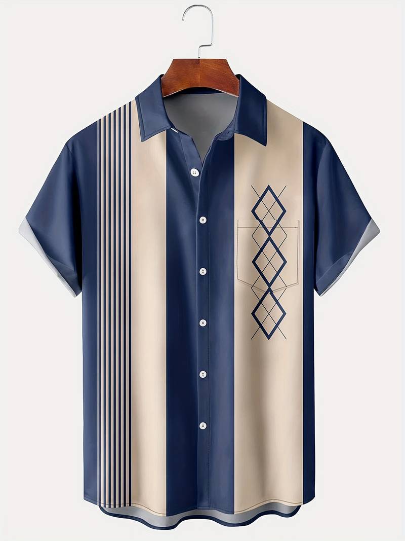 Color Loose Short-sleeved Shirt Lapel