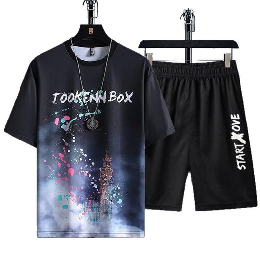 Menswear Fashion Ice Silk Suit