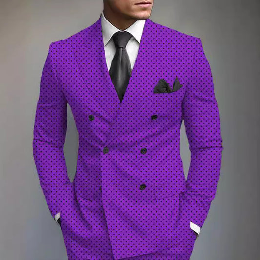 Men's Posterior Median Split Suit Jacket