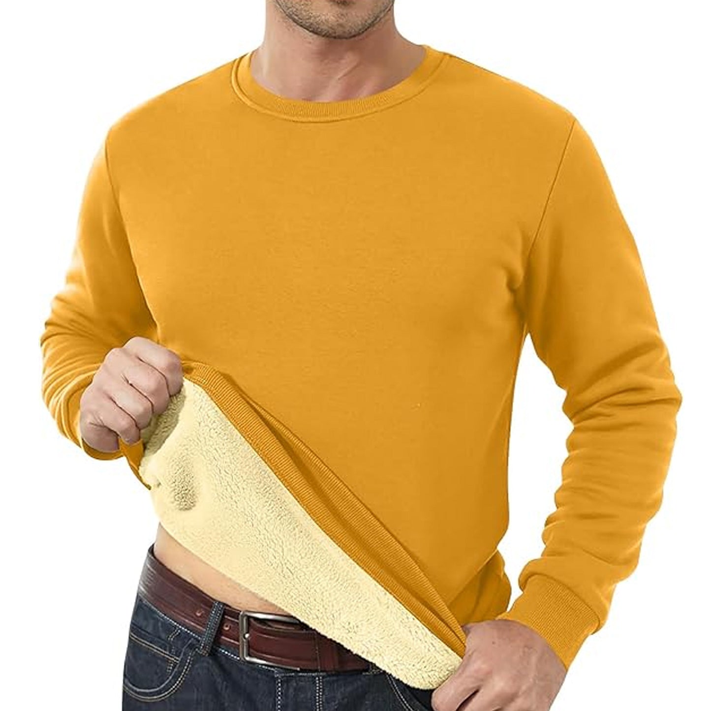 Men's Fleece Lined Padded Warm Keeping Sweatshirts