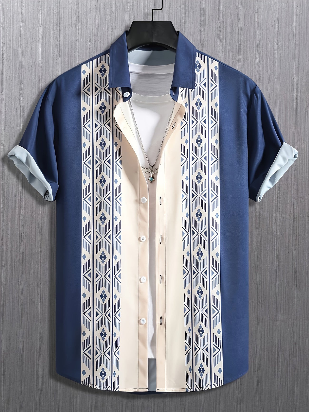 Color Loose Short-sleeved Shirt Lapel