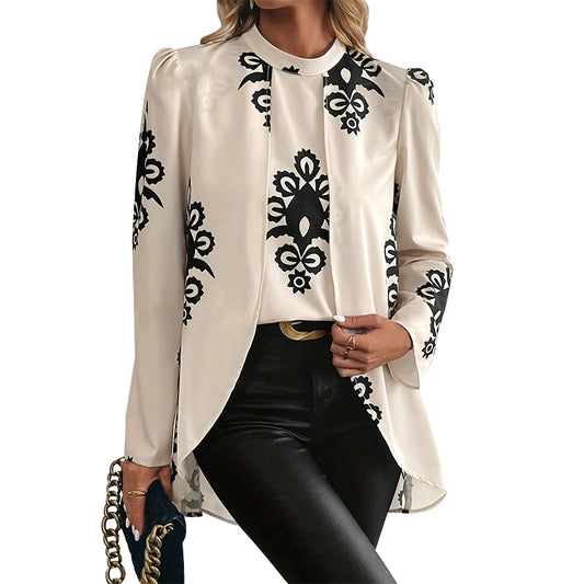 Elegant Women's Long-sleeved Shirt