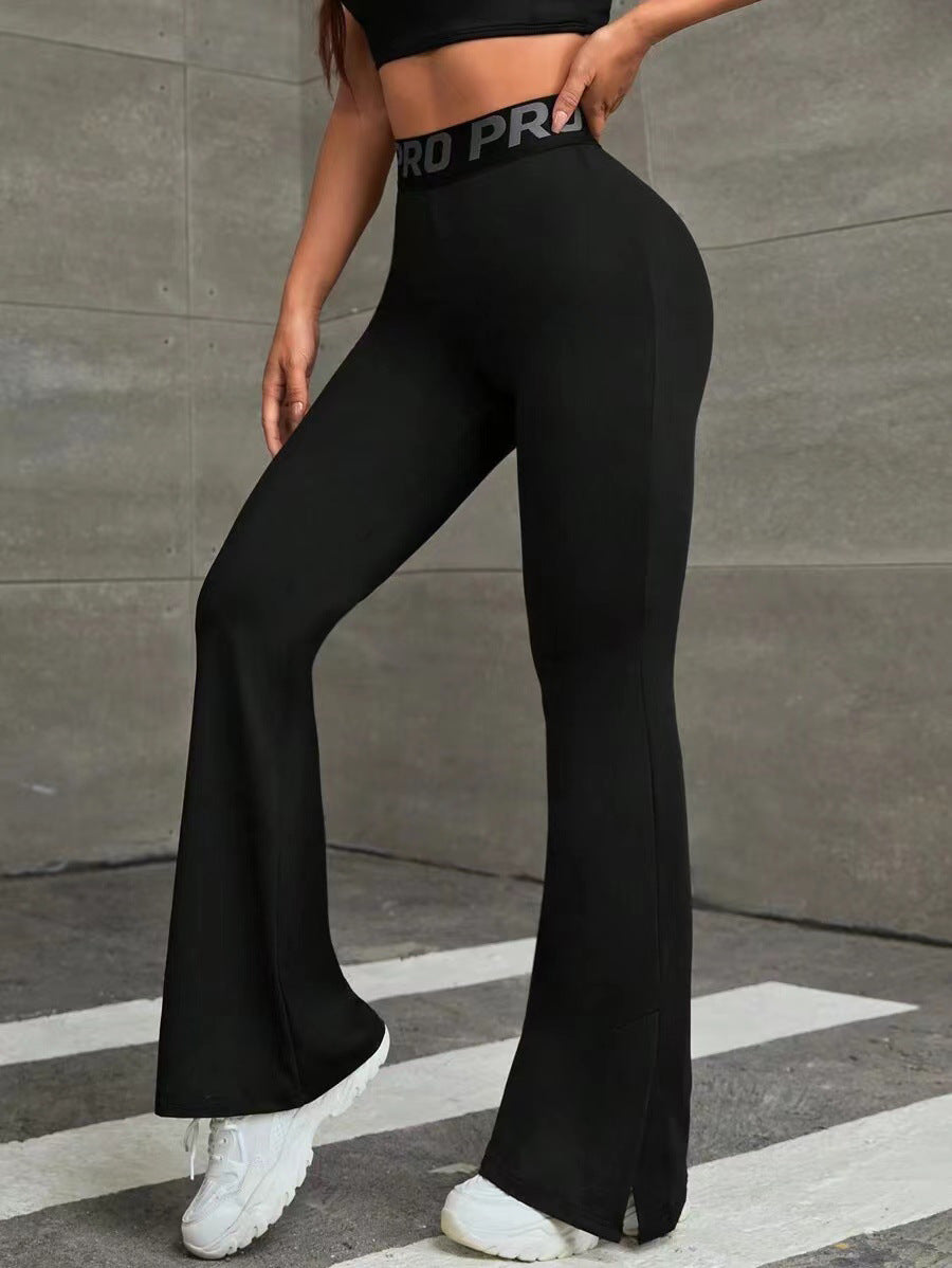 Slimming Belly Contracting Wide Fitness Leg Pants