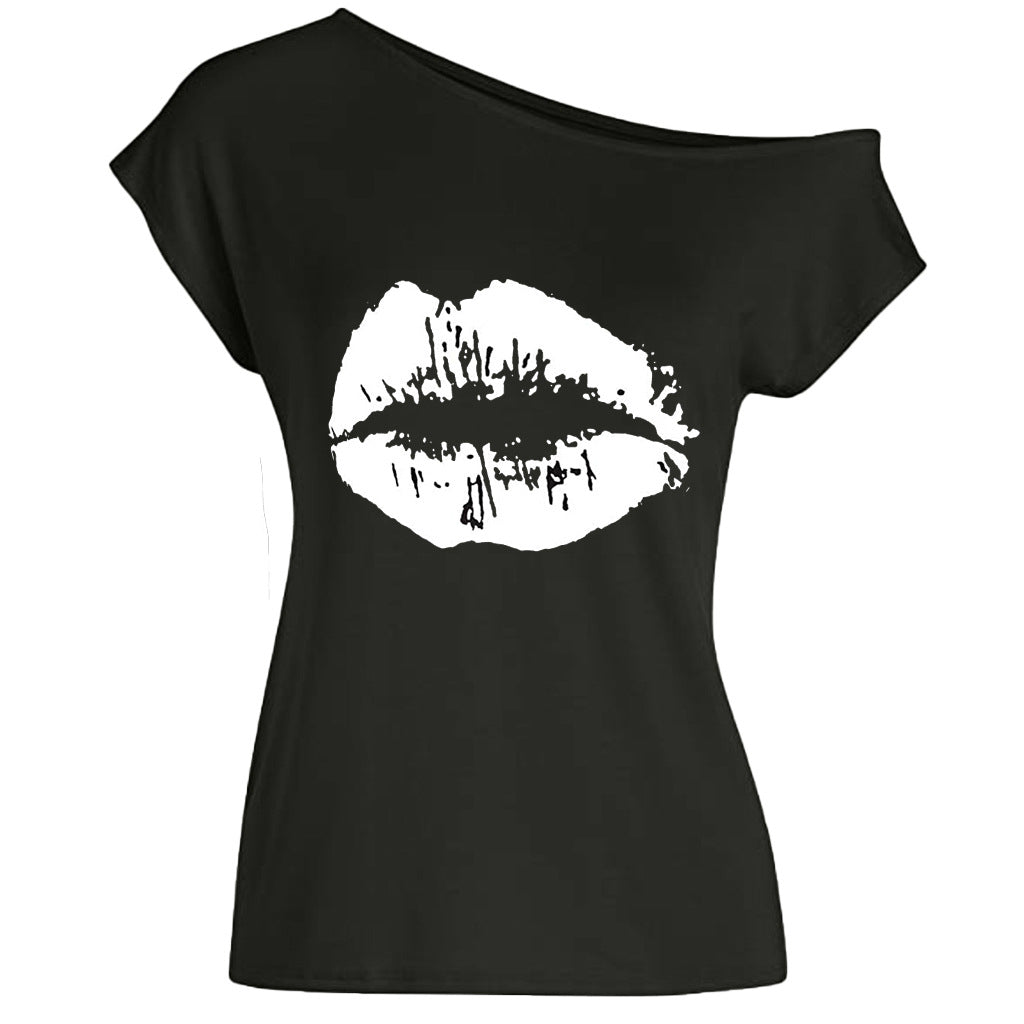 Women's Loose Shoulder Versatile T-shirt