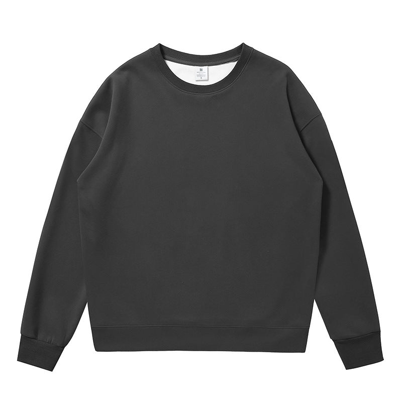 Non-gender Earth Color Round Neck Sweatshirts