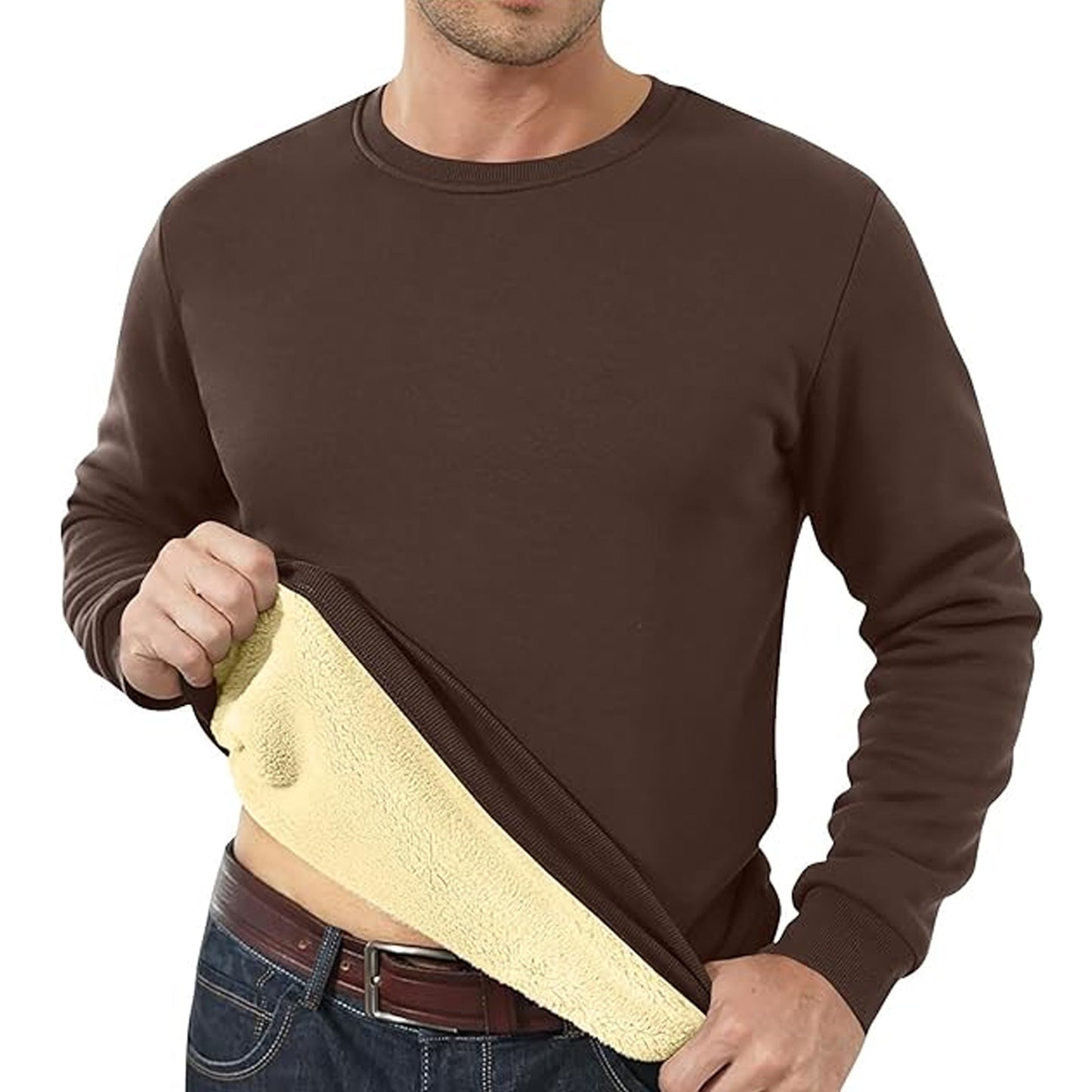 Men's Fleece Lined Padded Warm Keeping Sweatshirts