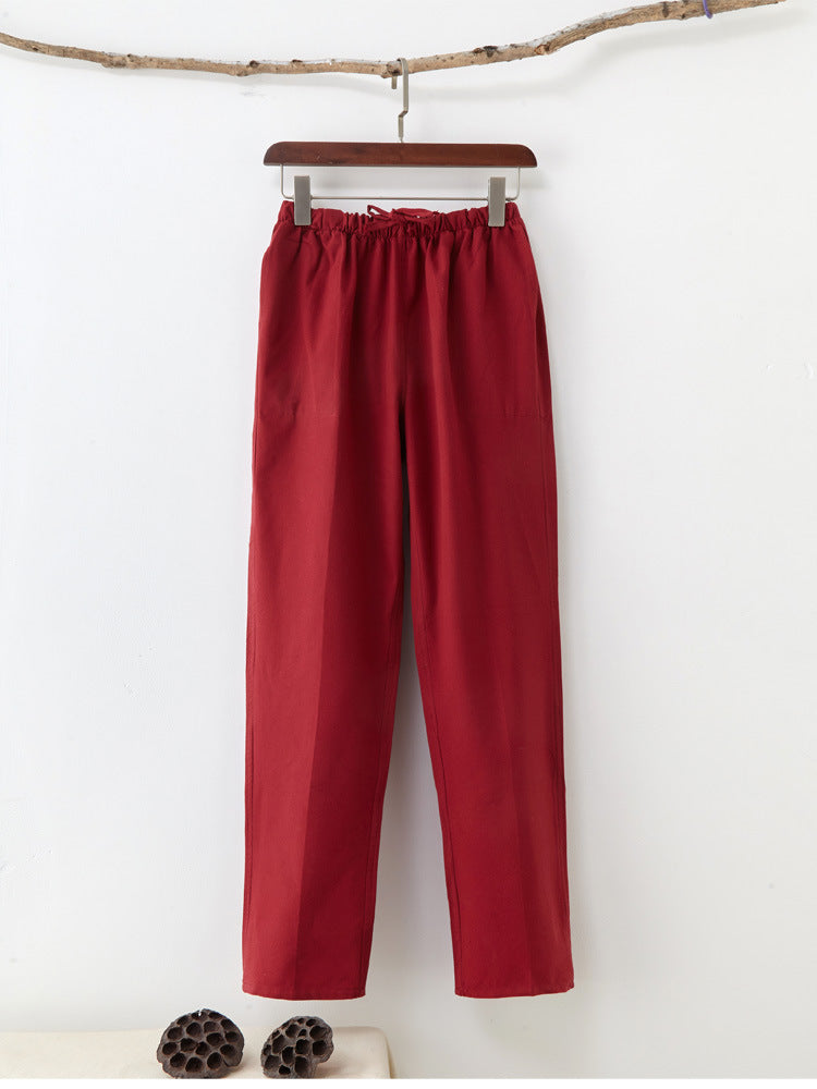 Men's Pure Cotton Coarse Pants