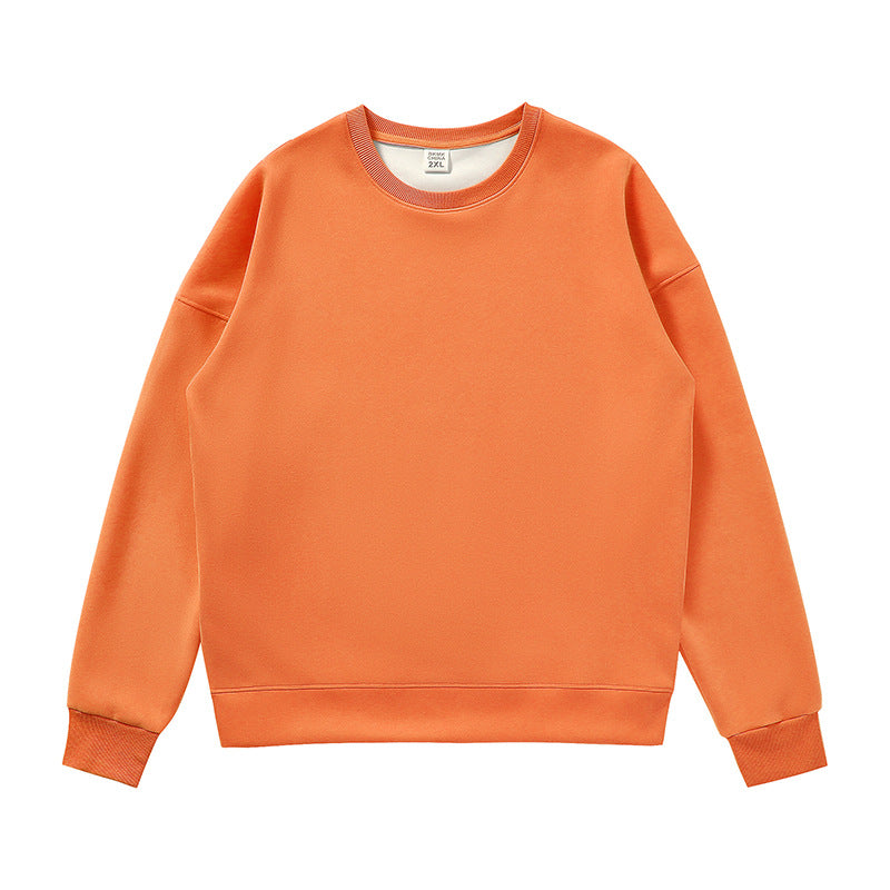 Non-gender Earth Color Round Neck Sweatshirts